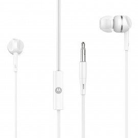 Audífonos Alámbricos Motorola Earbuds 105 Blanco