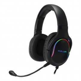 Audifonos Alámbricos Gaming Lvlup Con Luz Negro