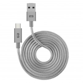 Cable Pure Gear Usb-A A Tipo C Gris 1.2m