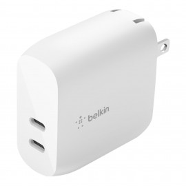 Cargador De Pared Belkin 2 Puertos Usb-C Blanco 40w