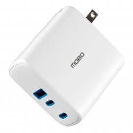 Cargador De Pared Mobo Master 3p 2 Tipo C 1 Usb-A 65w