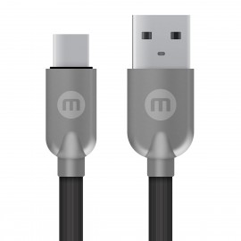Cable Mobo Caucho Tipo C Negro 2M