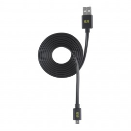 Cable Pure Gear Flat Micro USB Negro 1.2 M
