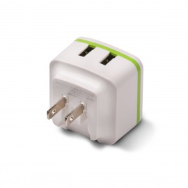 Cargador de Pared Mobo 2 Puertos USB-A Blanco