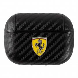Funda Ferrari Carbon Fiber Airpods Pro Negro