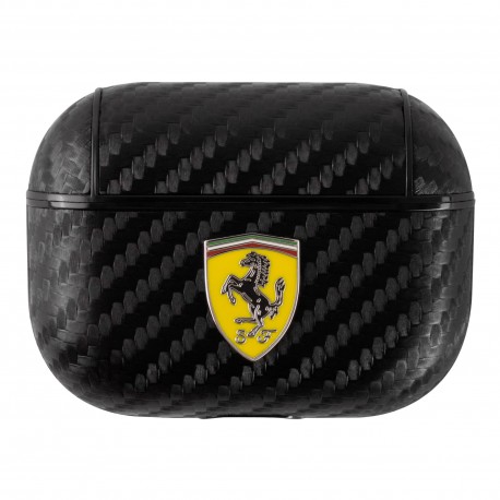 Funda Ferrari Carbon Fiber Airpods Pro Negro
