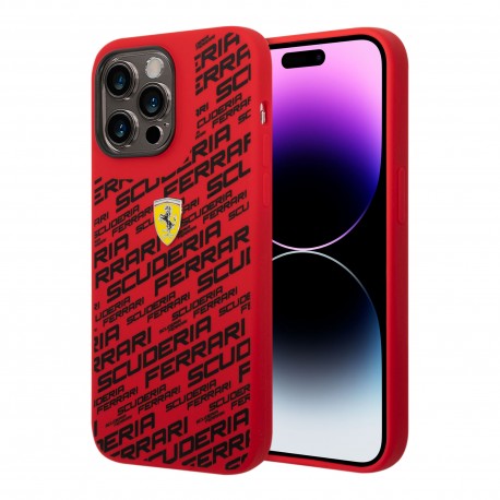 Funda Ferrari Silicone Scuderia Rojo IPhone 14 Pro Max