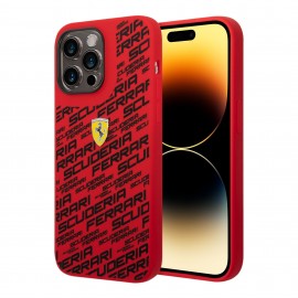 Funda Ferrari Silicone Scuderia Rojo IPhone 14 Pro