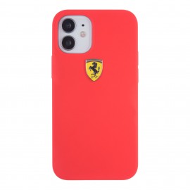 Funda Ferrari Silicone iPhone 12 Mini Rojo
