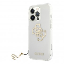 Funda Guess Logo Charm iPhone 13 Pro Max Oro