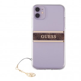 Funda Guess Stripe Charm Oro Iphone 11
