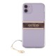 Funda Guess Stripe Charm Oro Iphone 11
