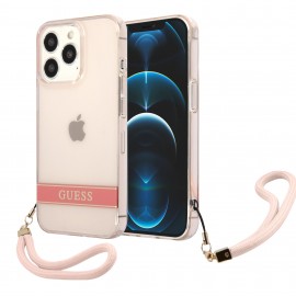 Protector Guess Translucent Stripe Rosa IPhone 12 Pro Max