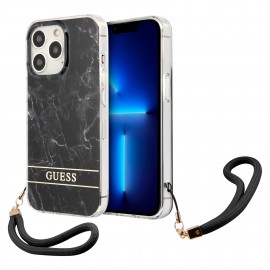 Protector Guess Marble Stripe Negro IPhone 13 Pro Max