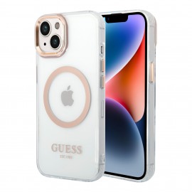 Funda Guess Outline Magsafe Oro IPhone 14