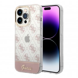 Funda Guess Stripe Script Rosa IPhone 14 Pro Max