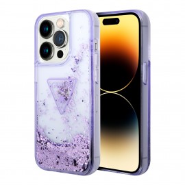 Funda Guess Translucent Triangle Morado IPhone 14 Pro
