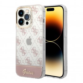 Funda Guess Stripe Script Rosa IPhone 14 Pro