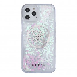 Funda Guess Glitter Glow iPhone 12 Pro Max Plata