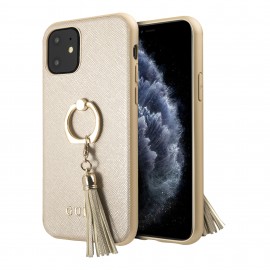 Funda Guess Ring Stand iPhone 11 Gold