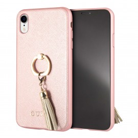 Funda Guess Ring Stand iPhone XR Max Rose Gold