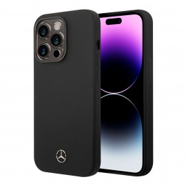 Funda Mercedes Benz Silicon Negro IPhone 14 Pro Max