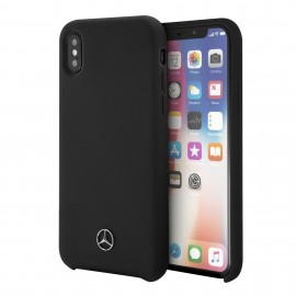 Funda Mercedes Benz Silicon iPhone Xs/X Negro