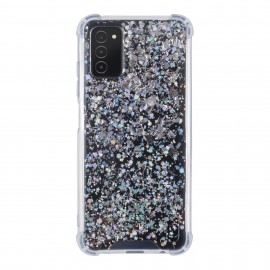 Funda Mobo Glam Sparks Samsung A03s Transparente