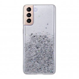 Funda Mobo Glam Stars Samsung S21 Plus Transparente