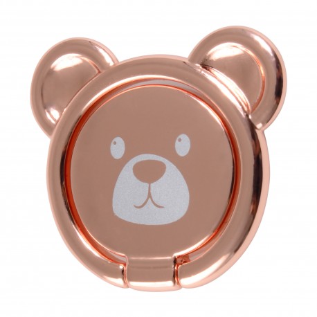 Sujetador para Teléfono Mobo Ring Holder Oso Rosa