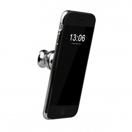 Porta Teléfono para Auto Mobo Plata Metalico de Adhesivo