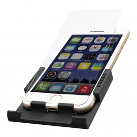 Mica Mobo Premium con Base de Instalacion iPhone SE/8/7 Transparente