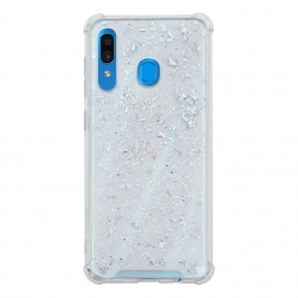 Funda Mobo Design Collection Sparks Samsung A30/A20 Transparente/Blanco