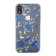 Funda Mobo Design Collection Flora iPhone XR Transparente/Azul