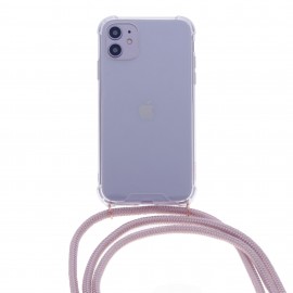 Funda Mobo Design Collection Carry iPhone 11 Transparente/Rose Gold