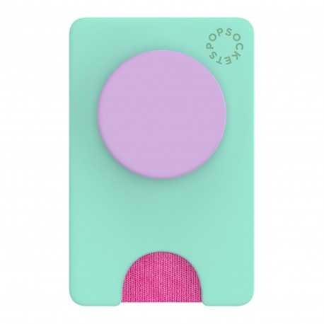 Cartera con Sujetador para Celular Popsockets Aqua/Lila