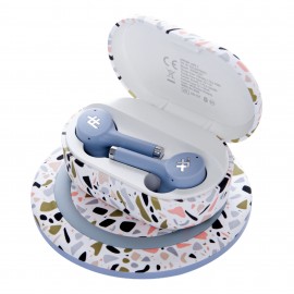Audífonos Bluetooth iFrogz Airtime Luxe 2 + Cargador Inalámbrico 10 W Terazzo